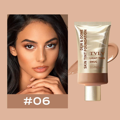 Moisturizing Skin Tint Foundation for All Skin Types, Moisturizing Light Texture Natural Concealer Long Wear Face Makeup