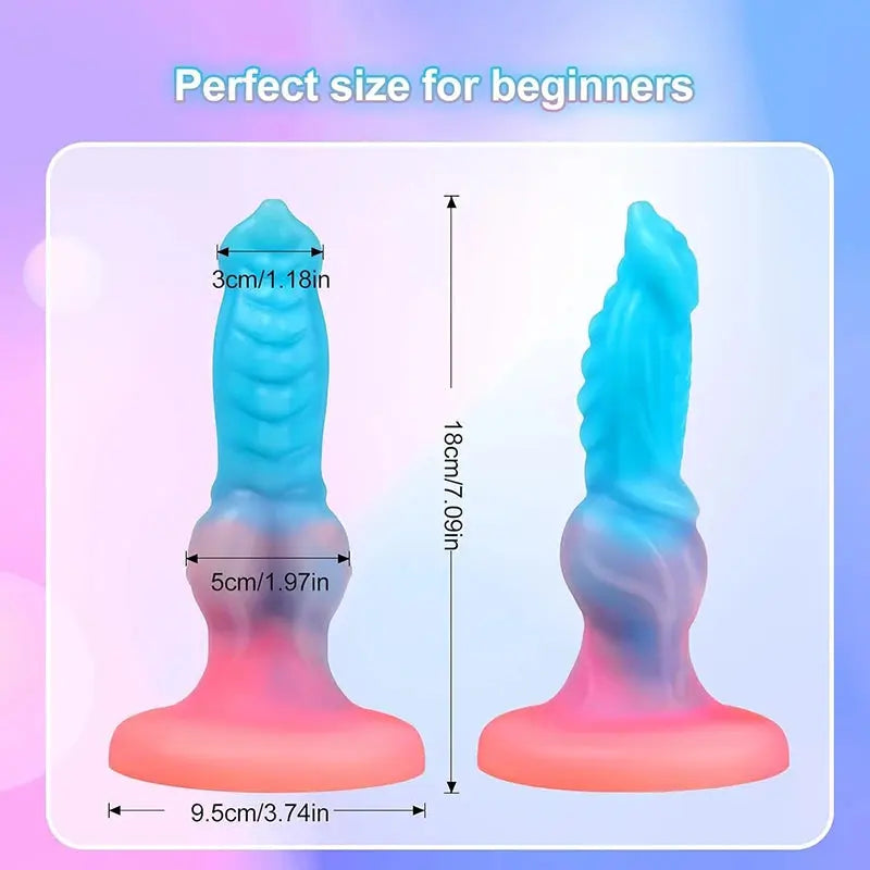 Factory Sale Luminous Dildo Animal Penis Dog Dildo With Suction Cup Glowing Dildo Anal Toy Male Female Masturbater Monster Dildo SHOPEZRA L.L.C.