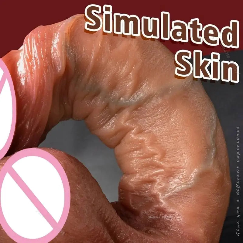Sex Toys  Penile Prosthesis Thick Penis Dildo Sexy Adult Cock Dick Soft Realistic Skin Feel Human Penis Sexual Dildos For Woman SHOPEZRA L.L.C.