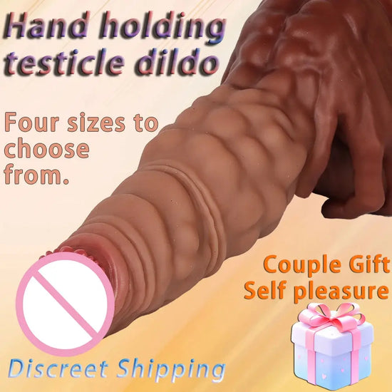 Realistic dildo with suction cup, hands-free, thrust dildo for G-spot stimulation, dildo for men and women with advanced users SHOPEZRA L.L.C.