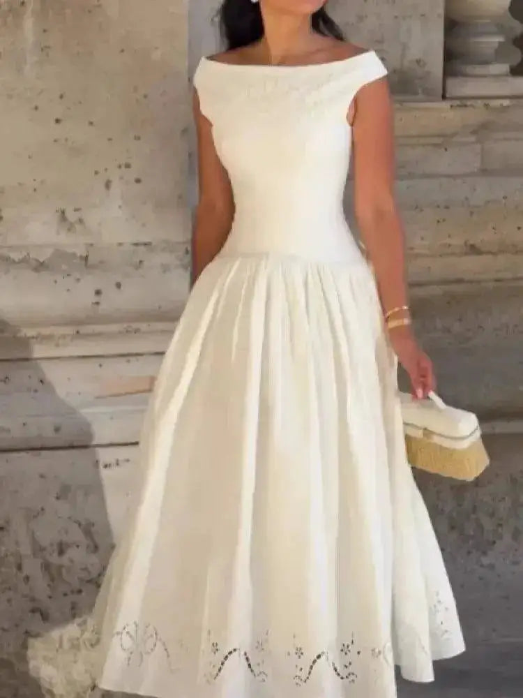 Trendy Minimalist Dress Romantic Stylish Vintage Dresses Women Bridesmaid Party Modest Street Summer Outfits by Dropshipman