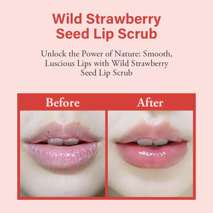 Strawberry Lip Scrub &amp; Repair, Exfoliator &amp; Moisturizer for Chapped, Dry and Flaky Lips,Sugar Lip Scrub Improve Dullness Remove.