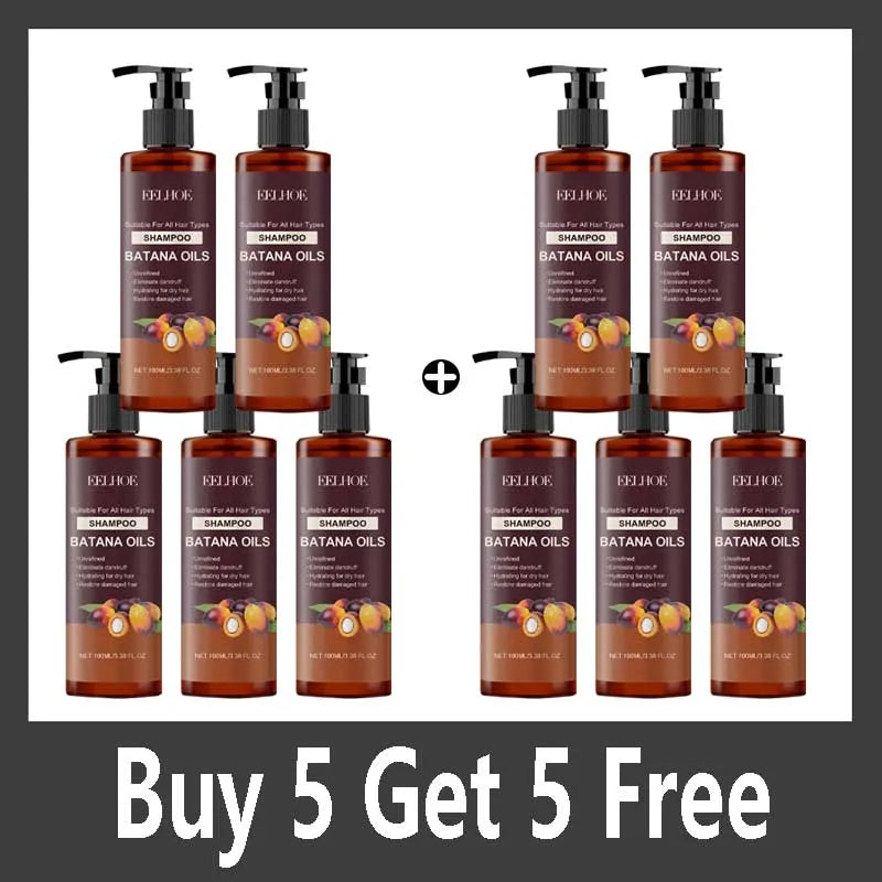 Batana Hair Shampoo Prevent Dryness Smoothing Reduce Spilt Ends Oil Control Nourishing Repair Cracked Hair Shampoo