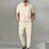 Summer Men Sports Polo Suit Short Sleeve Stylish Zipper Polo Shirt And Shorts Set Men Casual Streetwear 2-pie Leisure Sports Set SHOPEZRA L.L.C.