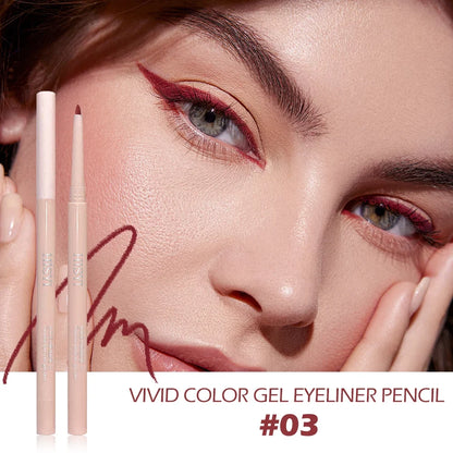 Eyeliner Shadow Stick — Twist-Up Sharpener, Long-Wear Waterproof Smudge-Proof, Precise Matte Line &amp; Blendable, Xmas &amp; Winter