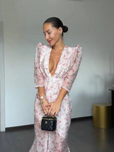 Casual Printed Mini Dress Women Full Sleeve Button V-neck Lady Short Dresses Waist Tape 2026 Spring Summer Female Robe Beach SHOPEZRA L.L.C.
