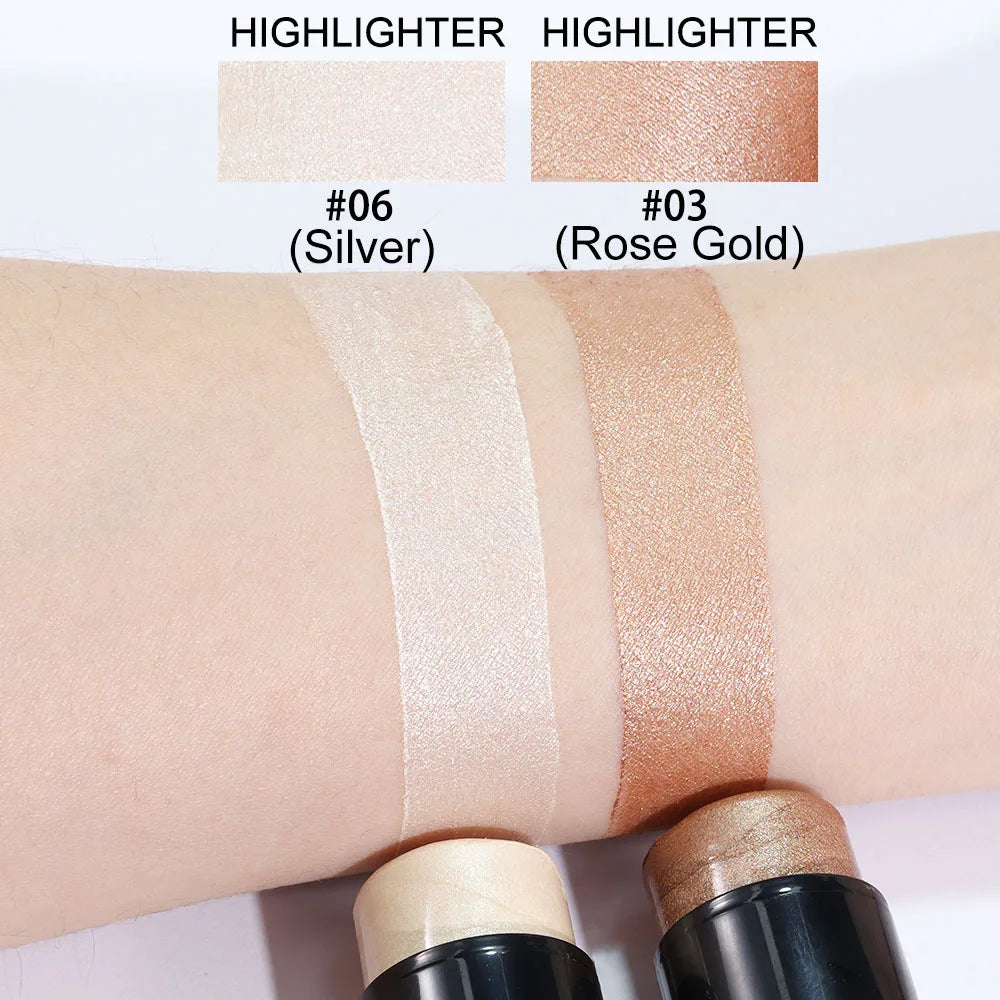 Highlighting&amp;Bronzer Stick Face Brightening Blusher Rouge Concealer Pen Long Lasting Corrector Nose Shadow Contouring Cosmetics