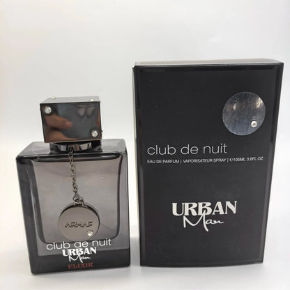 Armaf Club De Nuit Urban Man Elixir EDP 3.6oz – Bold Woody Amber Cologne, Gift for Halloween, Thanksgiving &amp; Christmas
