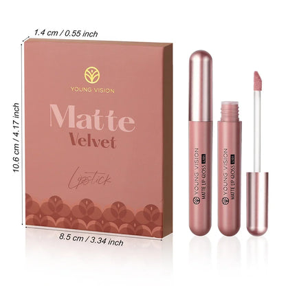 HANDAIYAN Set of 6 NonStick Cup Liquid lipstick , Long-Lasting Lip Gloss Gift Box – Matte Finish Lip Gloss, Resistant to Fading