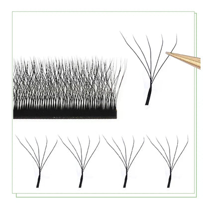 MARIA 5D W Lashes Easy Fan Eyelash Extensions Wholesales Y Premade Volume 12 Rows W Style Natural Soft Private Logo