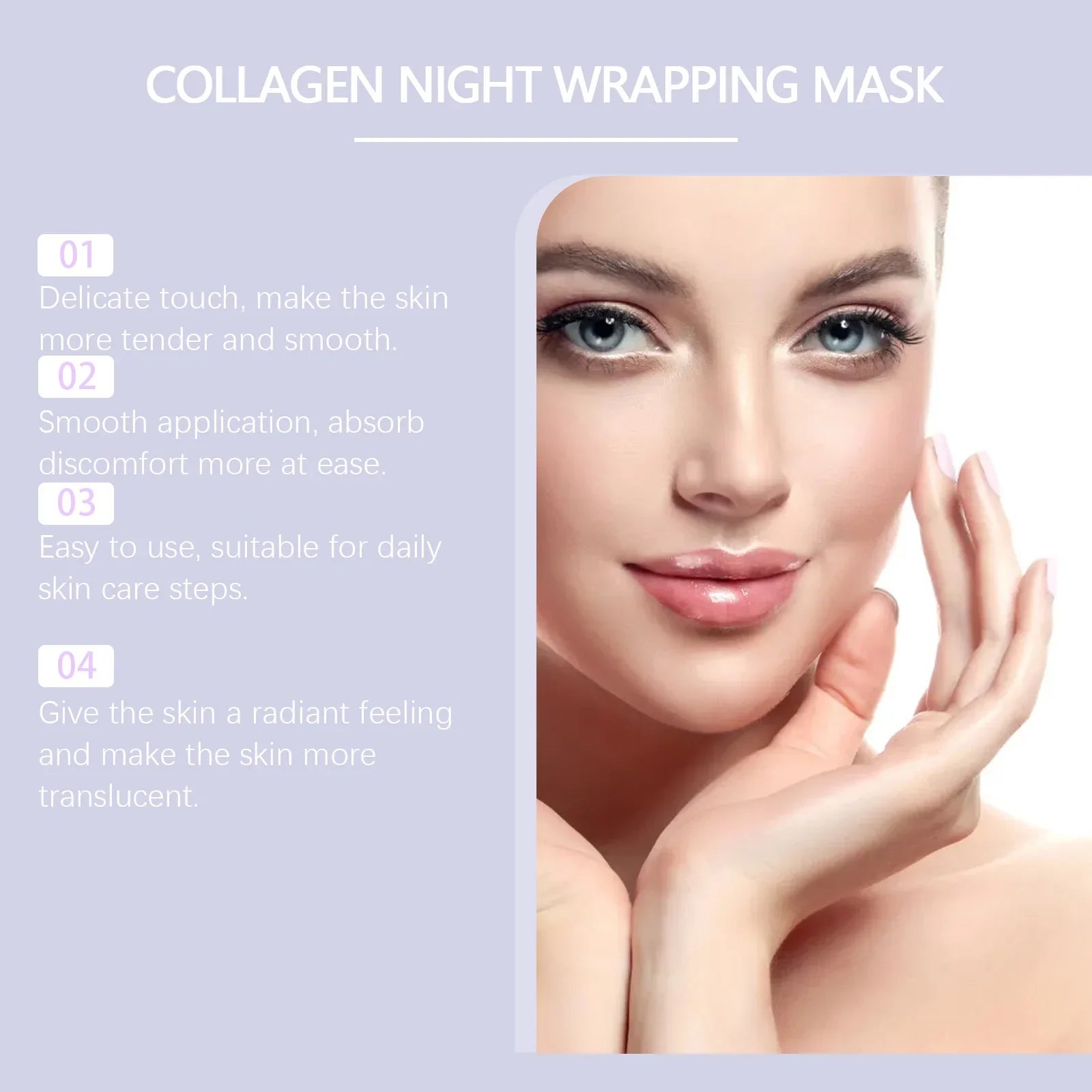 Korean Skincare Collagen Peel Off Facial Mask,Instant Glow&amp;Glass Skin,Pore Cleansing&amp;Firming,Smooth Fine Lines&amp;Removes Impuritie