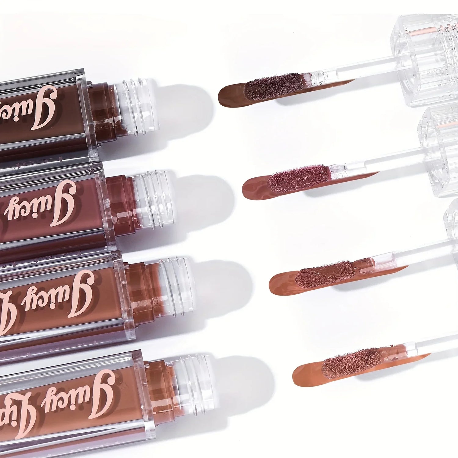 Hydrating Crystal Lip Oil - Plumping &amp; Moisturizing Gloss with Tinted Shades for All Skin Types
