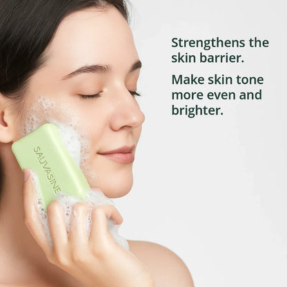 Tea Tree Oil Soap Bar for Men &amp; Women, Deep Cleansing, Soothing for Dry Skin, Body Odor Care, Exfoliates &amp; Firms Skin, 100g