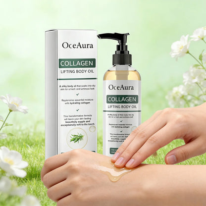 Collagen Firming Body Oil 100ml Enhance Skin Elasticity &amp; Tighten Deep Hydration Moisturizing Refreshing Rosemary Non-Greasy Oil