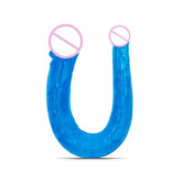 Double Head Dildos Realistic Penis Dildo Flexible Soft Crystal Jelly Dildo Sex Toys for Woman Big Penis G-spot Anal Stimulator SHOPEZRA L.L.C.
