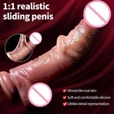 Realistic Dildo for Women Skin Sliding Foreskin Testicles Dildos Anal Vaginal Stimulation Strapon Penis Sex Toys for Female 18+ SHOPEZRA L.L.C.