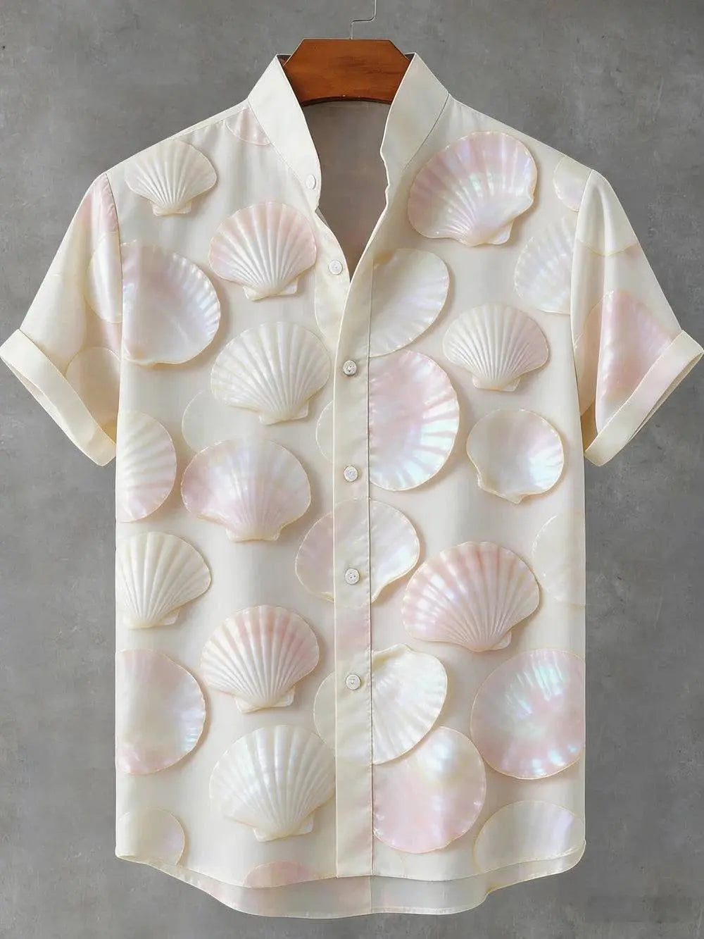 Men's summer linen short sleeve shirt with ocean octopus 3D print, perfect for Hawaiian vacations and outdoor fishing.