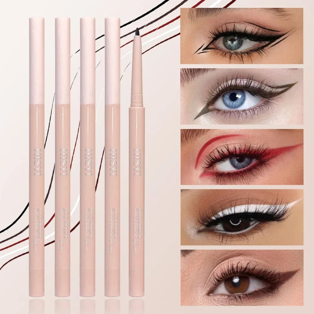 Eyeliner Shadow Stick — Twist-Up Sharpener, Long-Wear Waterproof Smudge-Proof, Precise Matte Line &amp; Blendable, Xmas &amp; Winter