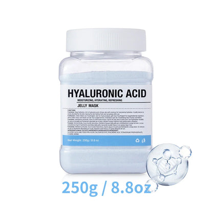 Rose/Hyaluronic Acid/Collagen Jelly Face Mask Powder-Moisturizing, Improving and Hydrating Facial Skin Care-Natural Gel Peel Off