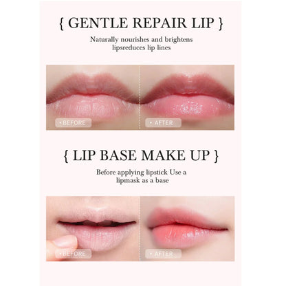HANDAIYAN 2-in-1 Lip Exfoliator &amp; Moisturizer Sugar Scrub Lip Repair Mask Lipbalm Double Lip Care Effected Lip Scrub Balm