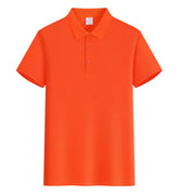 EU Size POLO Customized LOGO Polo Shirt Men Summer Men&