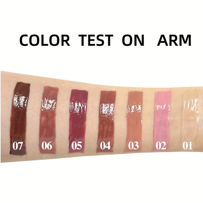 Hydrating Crystal Lip Oil - Plumping &amp; Moisturizing Gloss with Tinted Shades for All Skin Types