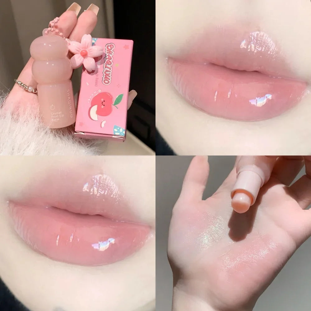 Hydrating Fruit Lip Balm Pendant, Tinted Moisturizing Lip Care for Fall &amp; Winter, Prevents Dry Cracking, Refreshing Fruit Flavor