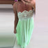 Women Pant Set Sheer Layers Spaghetti Strap Backless Lace Top Straps Solid Loose Straight Elastic Hem Fashion Beach Chic Suits SHOPEZRA L.L.C.