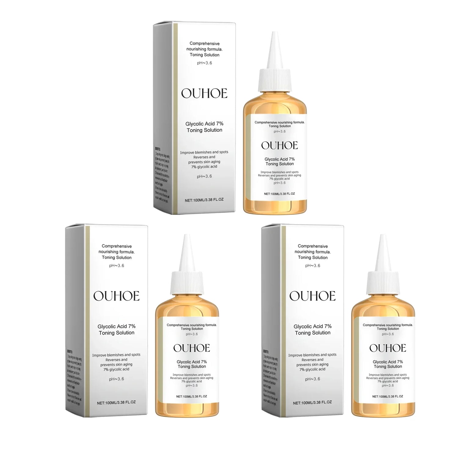 Glycolic Acid 7% Moisturizing Toner Remove Acne Improve Skin Condition Replenish Water Moisturize Skin Tender Skin&amp;Toner Essence
