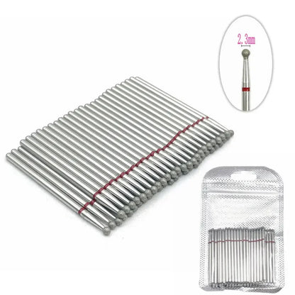 50pc Diamond Nail Drill Cuticle Clean Bit Set Milling Cutter for Manicure Electric  Bits Accessories Dead Skin Remove Tool