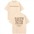 BANGELY Faith Over Fear Shirt Men Graphic Shirts Oversized Workout Gym Jesus Christian Religious Tees Fashion Short Sleeve Tops SHOPEZRA L.L.C.