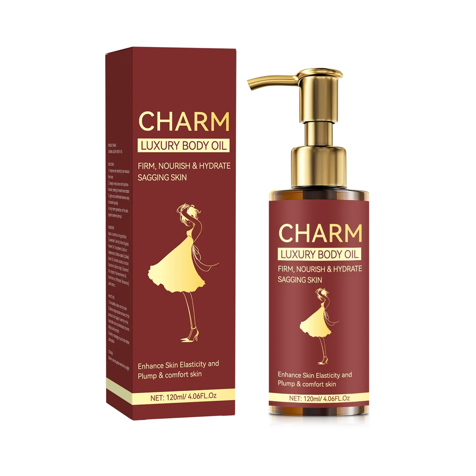 Tightening Body Oil Lightening Improve Dry Brightening  Nourishing Lifting Firming Smooth Anti Cellulite Skin Care Massage Care