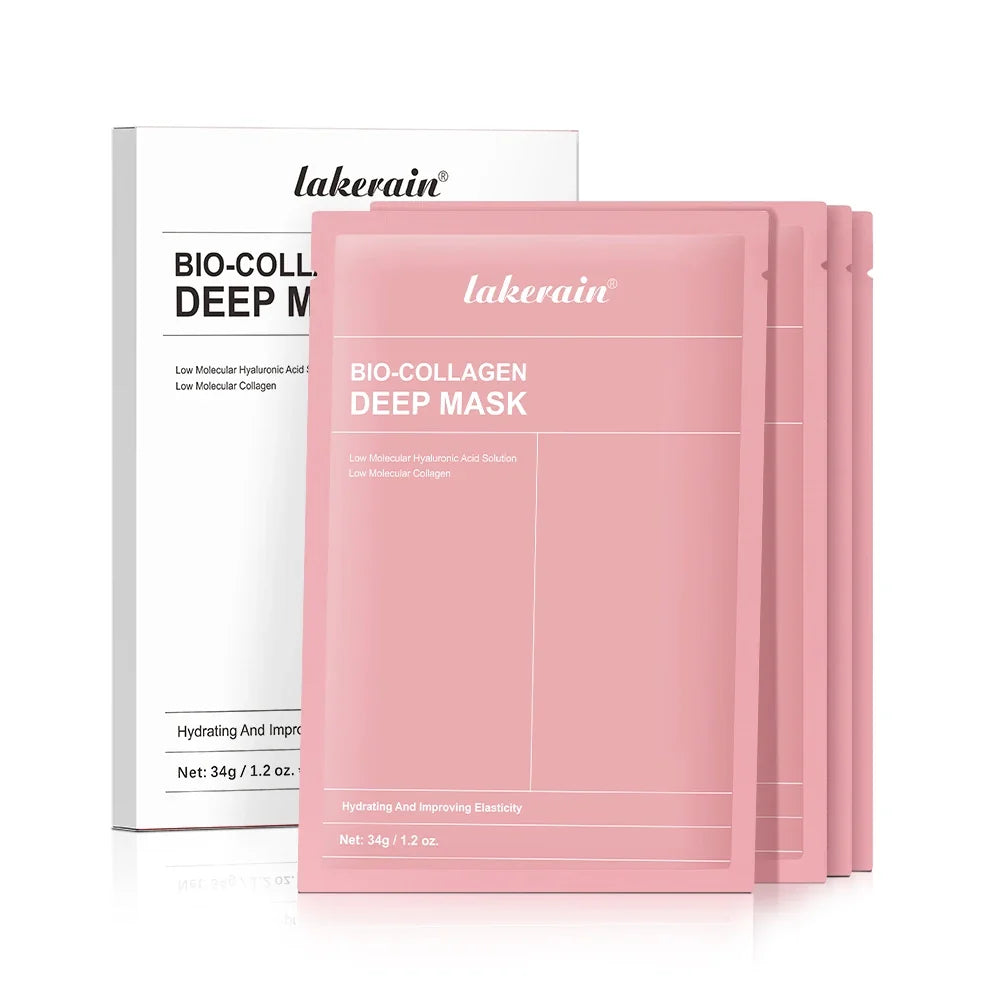 Korean Deep Collagen Mask Peel Off Mask Face Anti Wrinkle Lifting  Skin Care Masks Bio Pack Night Wrapping Woman Overnight Skin
