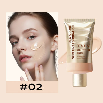 Moisturizing Skin Tint Foundation for All Skin Types, Moisturizing Light Texture Natural Concealer Long Wear Face Makeup