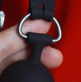 Medical Silicone Dildo Reversible Mouth Gag,BDSM Slave Penis Gags Ball Deep Throat,Bondage Restraints,Sex Toys for Couples Games SHOPEZRA L.L.C.