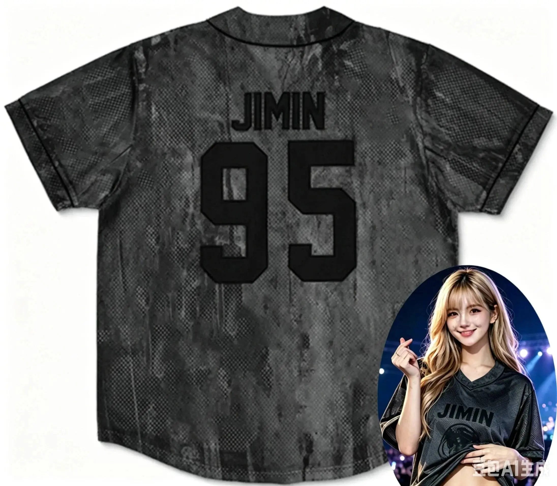 2026 Men and Women KPOP V-neck T-shirt by SHOPEZRA L.L.C. with personalized print, suitable for street dance and family matching.