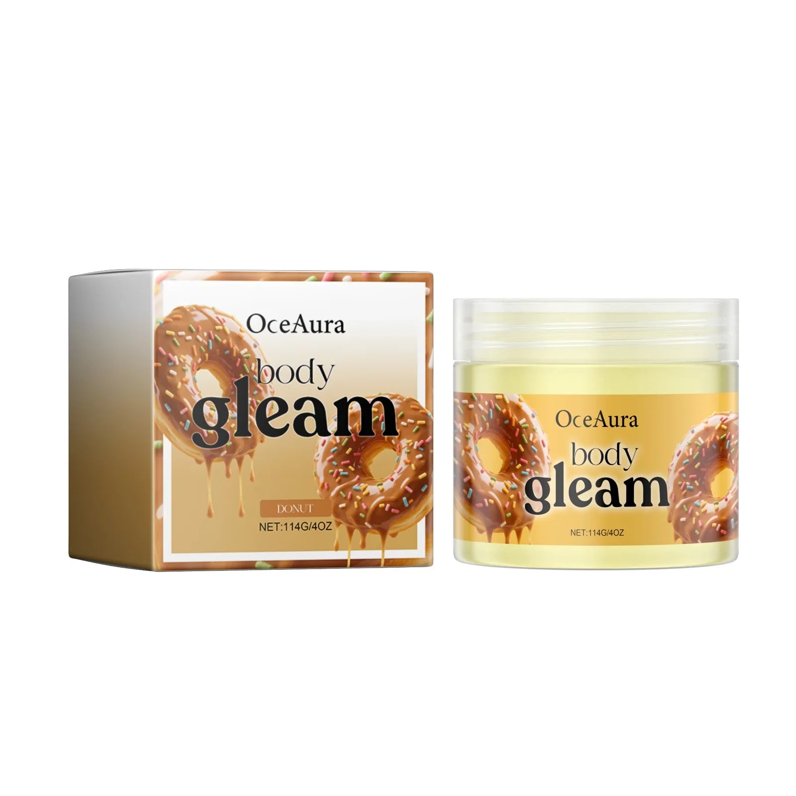 OceAura Body Moisturizing Cream Shea Butter Deep Hydration Soft Smooth Skin Barrier Repair Vanilla Peach Body Lightening Cream