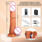 Remote Control Realistic Soft Penis Vibrator Telescopic Dildo Sex Toy for Women Artificial G Spot Thrusting Sexy Toy SHOPEZRA L.L.C.
