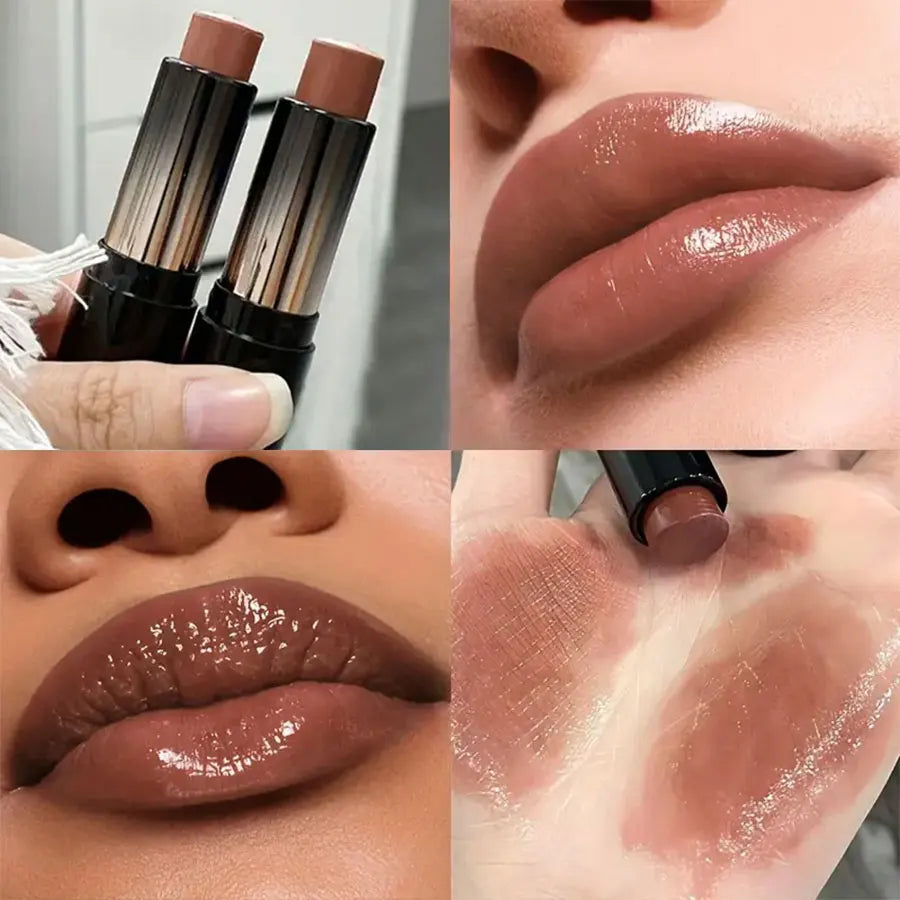 Lipstick red brown lipstick waterproof moisturizing mirror lipstick lip gloss natural long-lasting makeup Valentine&