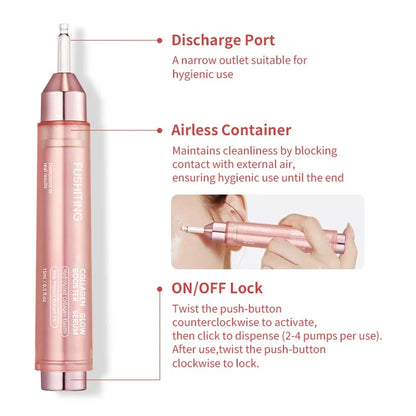 Collagen Glow Booster Milk Protein Extract Serum,Niacinamide Facial Radiance Hydrating Firming Essence,Korean Glass Skin Care