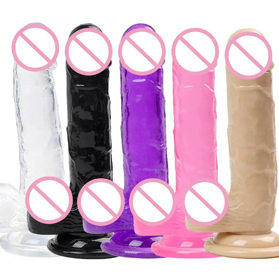 Huge Dildo Erotic Soft Anal Butt Plug Realistic Penis Strong Suction Cup Dick Toy for Adult G-spot Orgasm Sex Toys for Woman SHOPEZRA L.L.C.