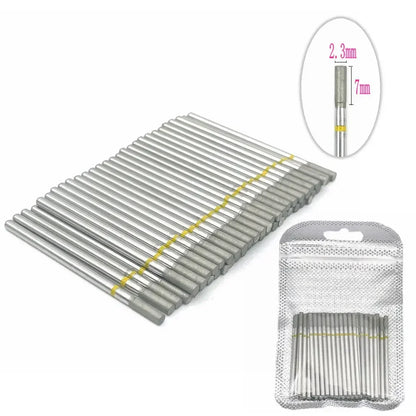 50pc Diamond Nail Drill Cuticle Clean Bit Set Milling Cutter for Manicure Electric  Bits Accessories Dead Skin Remove Tool