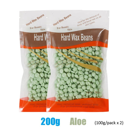 500g Wax Beans For Wax Heater Whole Body Hot Film Depilatory Wax For Wax Heater Kit Waxing Wax Beans For Hair Removal Wax Pot