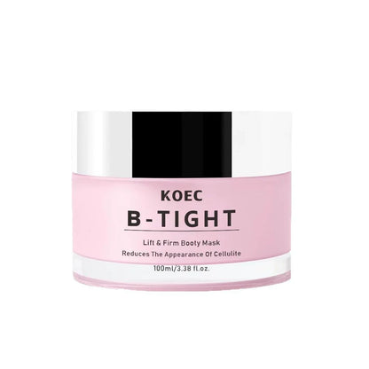 100ml KOEC B-TIGHT Lifting Firming Smoothing Booty Mask Body Cream Reduce Cellulite Hyaluronic Acid Brazil Pepper Guarana Seed