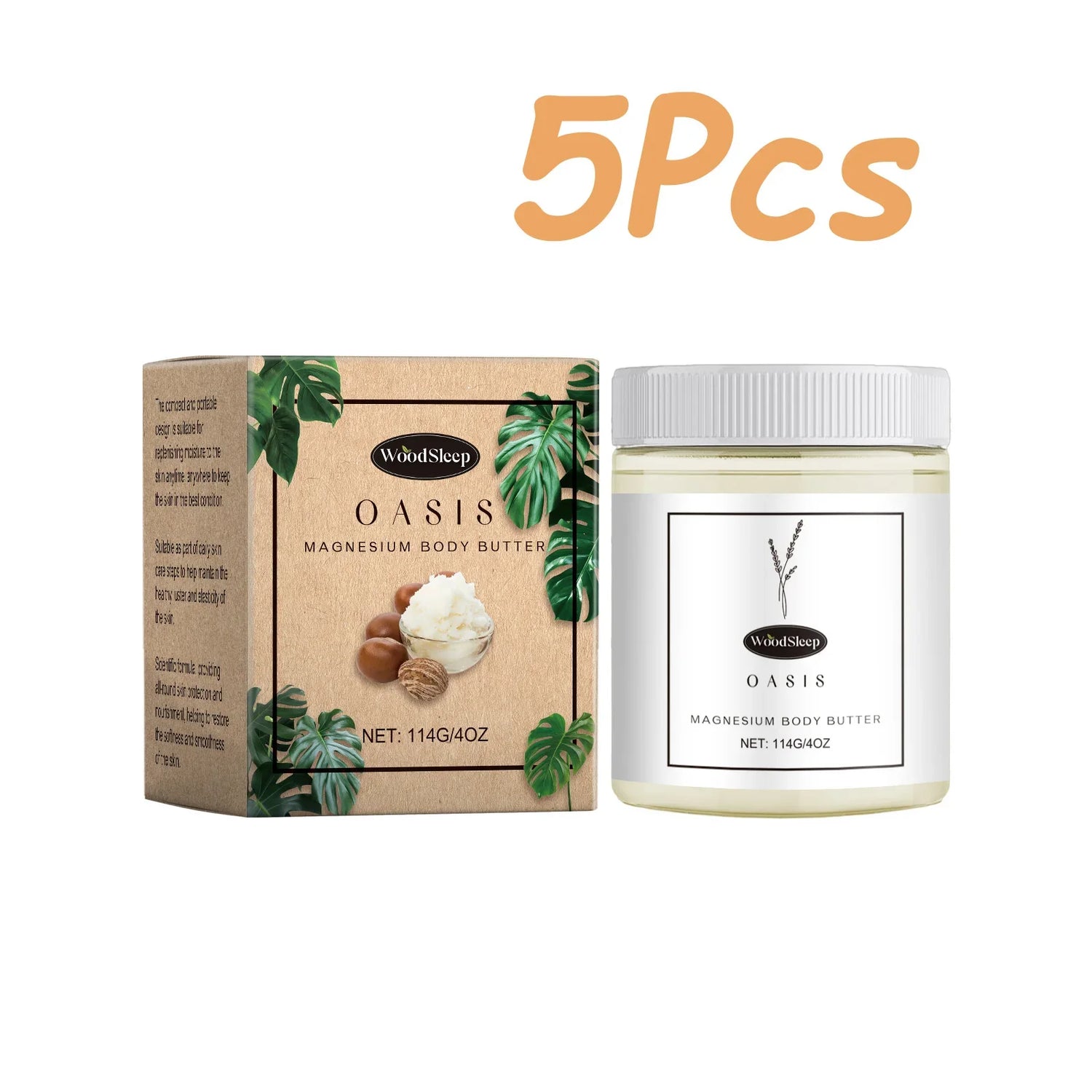 Shea Butter Body Lotion Moisturizing Magnesium Body Butter Nourishing Skin Soft Smooth Soothes Muscles Body Skincare Cream