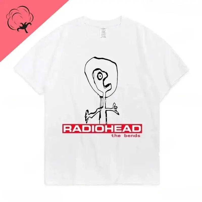 Radiohead T Shirt Men Vintage Classic Tees North America Tour Rock Boy women&