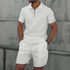 Summer Men Sports Polo Suit Short Sleeve Stylish Zipper Polo Shirt And Shorts Set Men Casual Streetwear 2-pie Leisure Sports Set SHOPEZRA L.L.C.