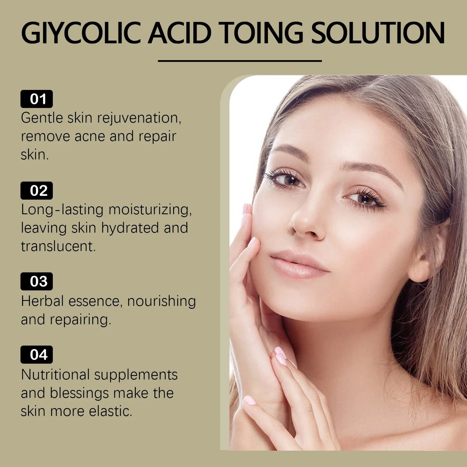 Glycolic Acid 7% Moisturizing Toner Remove Acne Improve Skin Condition Replenish Water Moisturize Skin Tender Skin&amp;Toner Essence