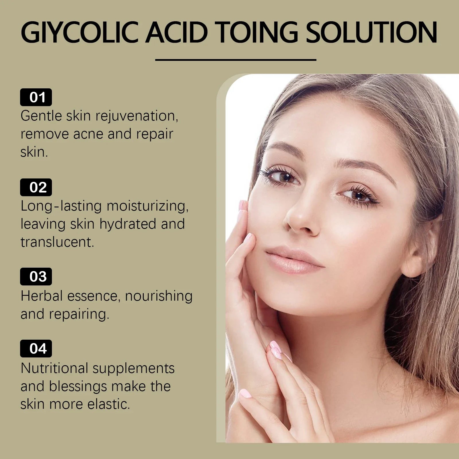 Glycolic Acid 7% Moisturizing Toner Remove Acne Improve Skin Condition Replenish Water Moisturize Skin Tender Skin&amp;Toner Essence