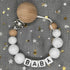 2026 Custom Name Baby Pacifier Clips Chain Silicone Beads Teether Toys Dummy Holder Russian English Name Pacifier Chain Newborn SHOPEZRA L.L.C.